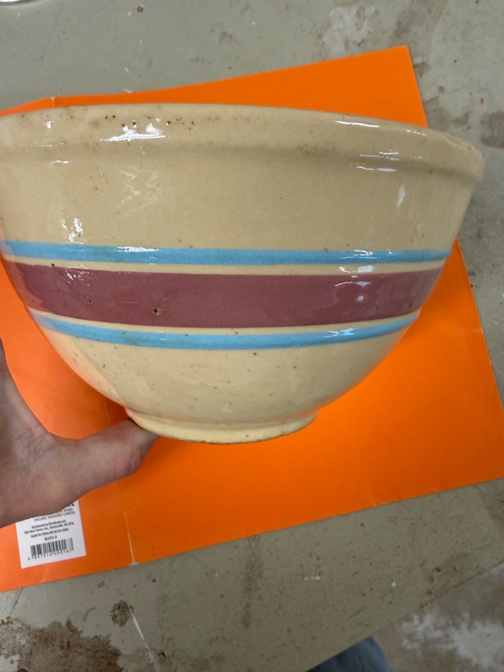 Vintage 8” Watt Oven Ware Bowl.